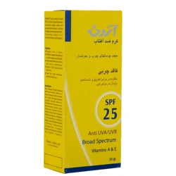 خرید کرم ضدآفتاب آردن مدل بی رنگ  spf 25 حجم 50 میلی‌لیتر