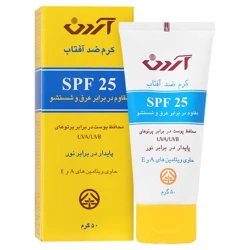 ضد آفتاب هیدرودرم مقاوم در برابر عرق و شستشو SPF25 حجم 50 میلی لیتر