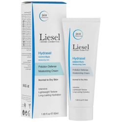 کرم آبرسان لایسل پوست خشک و نرمال مدل Hydrasel Rich حجم 50 میلی لیتر