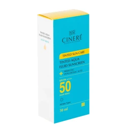 خرید qد آفتاب رنگی صورت سینره SPF 50 مدل AQUA ‌حجم 50 میلی لیتر