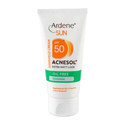 کرم ضد آفتاب بی رنگ آردن SPF 50 مدل ACNESOL حجم 50 میلی لیتر