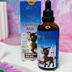 خرید سرم جوان کننده و سفید کننده صورت ۴ کاره شیر الاغ DONKEY MILK حجم 100 میلی لیتر